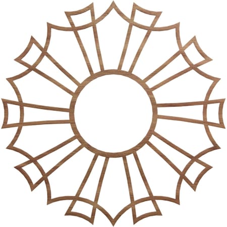 Ekena Millwork Augustus Wood Fretwork Pierced Ceiling Medallion, Walnut, 30"OD x 10 1/2"ID x 3/8"T CMWP30X30X0375AUWA